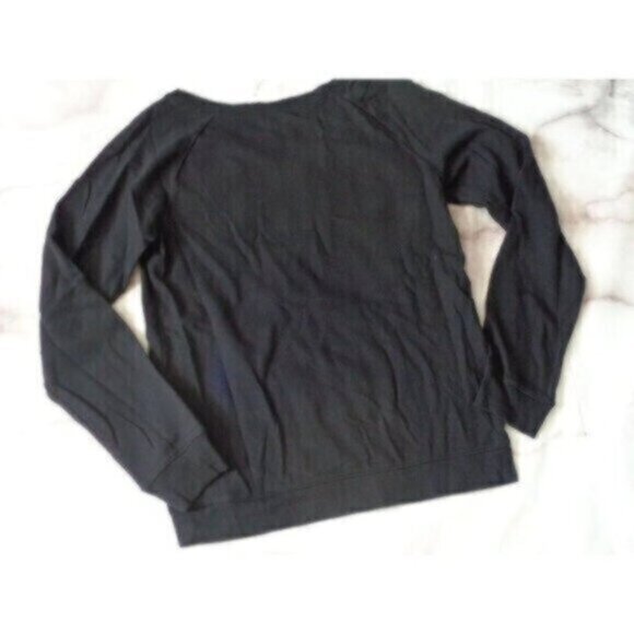 Justice girls' size 18 black "Shine" sequined sweater top Retails $45 - Picture 2 of 6